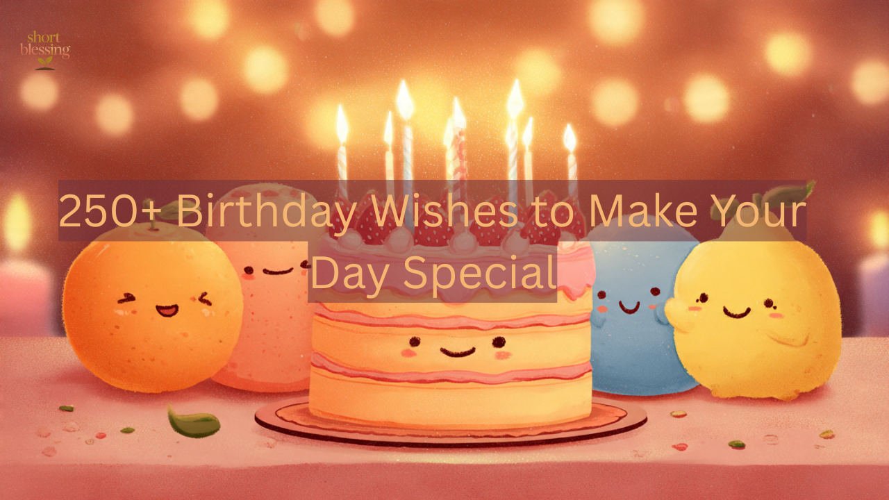 250+ Birthday Wishes to Make Your Day Special