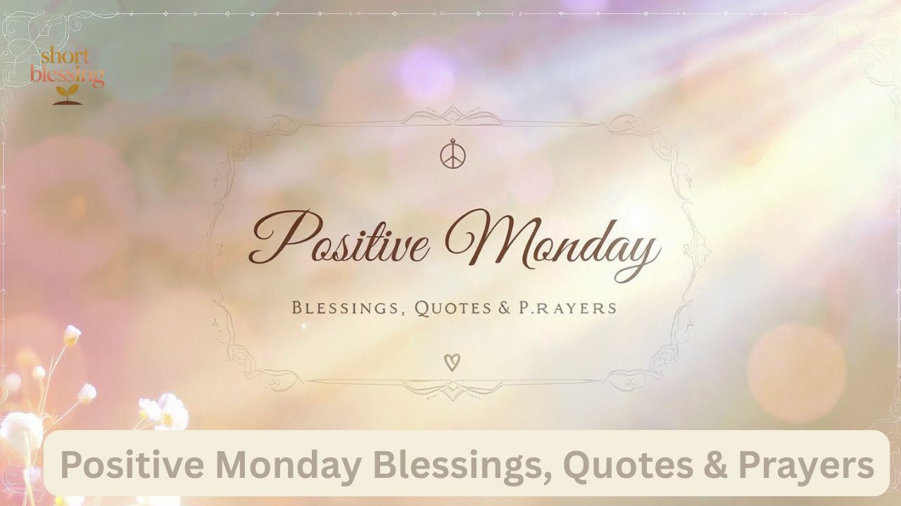 Positive Monday Blessings, Quotes & Prayers