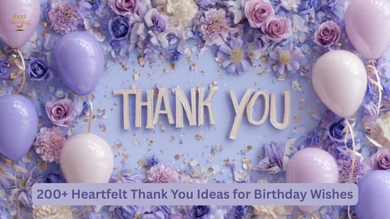 200+ Heartfelt Thank You Ideas for Birthday Wishes