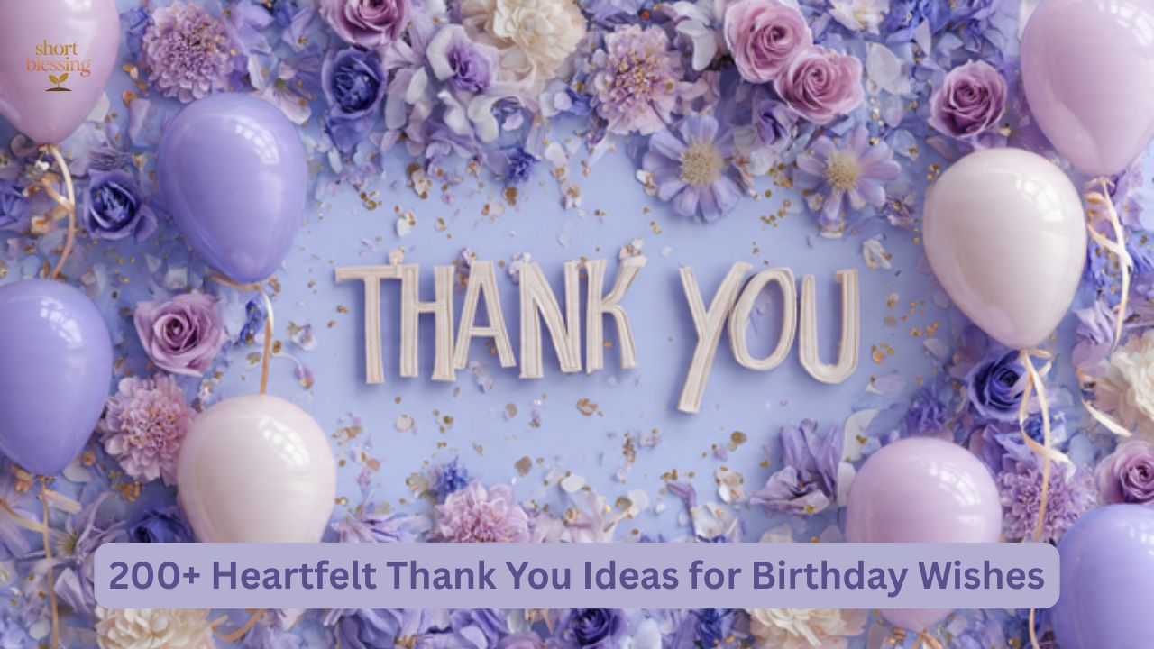 200+ Heartfelt Thank You Ideas for Birthday Wishes