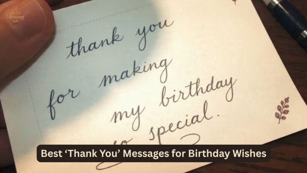 Best ‘Thank You’ Messages for Birthday Wishes