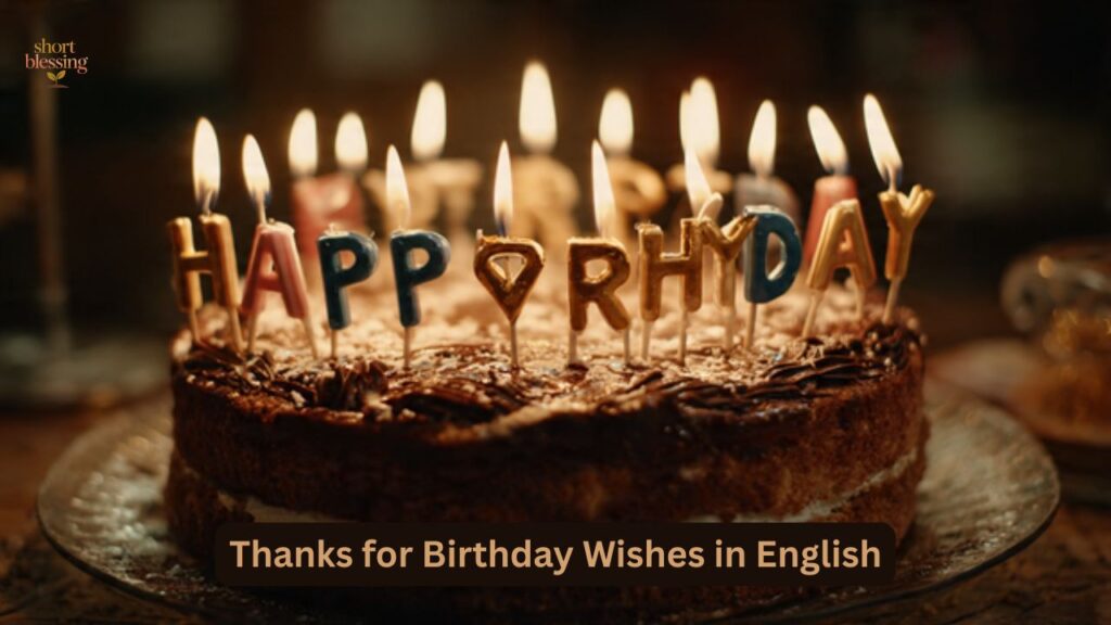 Thanks for Birthday Wishes in English