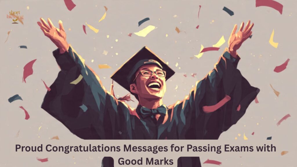 Proud Congratulations Messages for Passing Exams with Good Marks