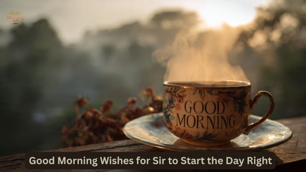 Good Morning Wishes for Sir to Start the Day Right