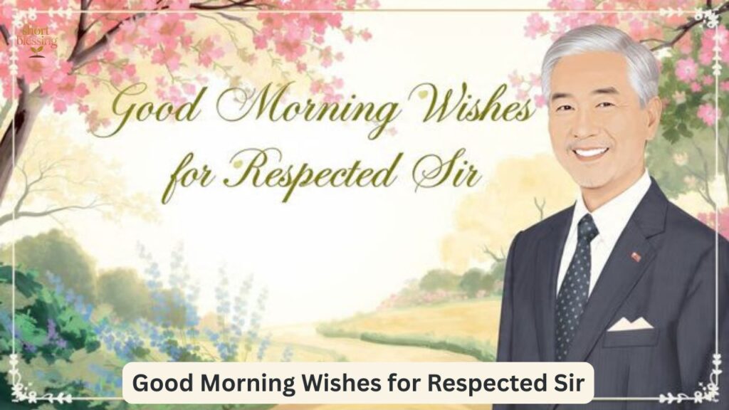 Good Morning Wishes for Respected Sir