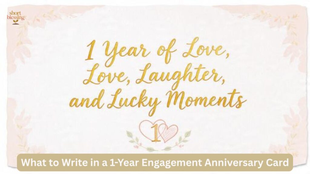 What to Write in a 1-Year Engagement Anniversary Card