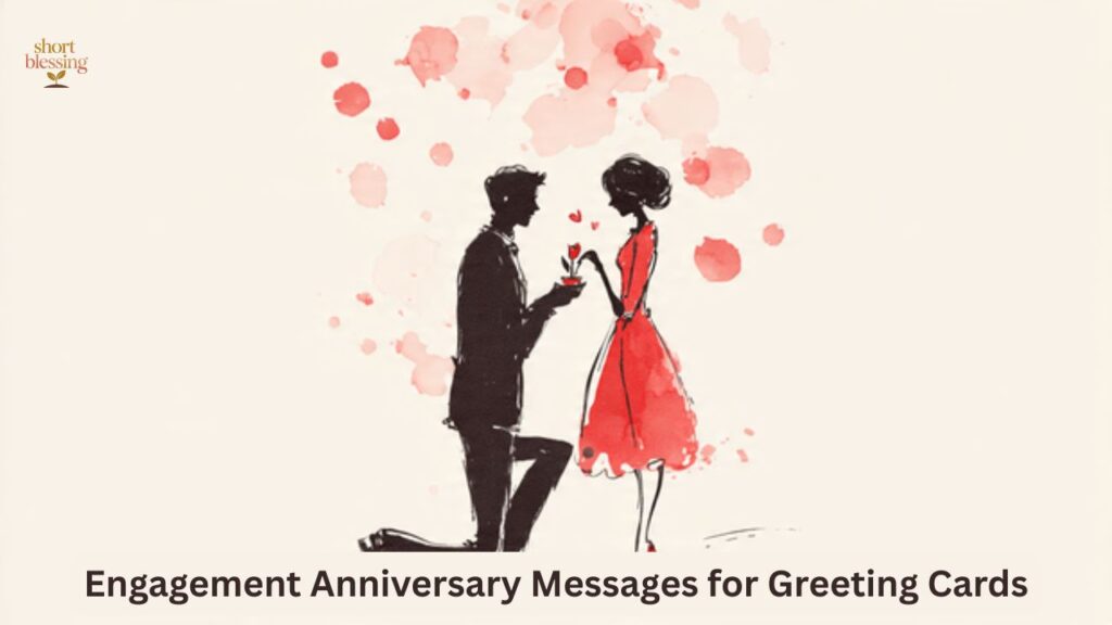 Engagement Anniversary Messages for Greeting Cards