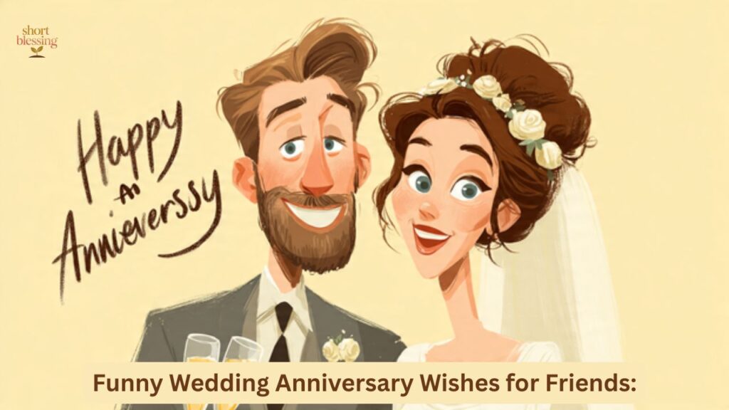 Funny Wedding Anniversary Wishes for Friends: