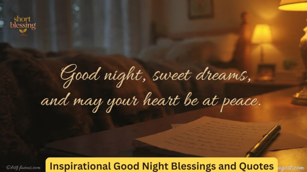 Inspirational Good Night Blessings and Quotes