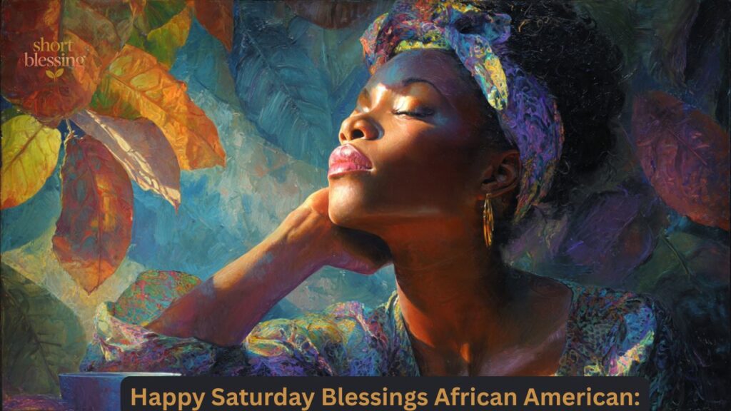 Happy Saturday Blessings African American: