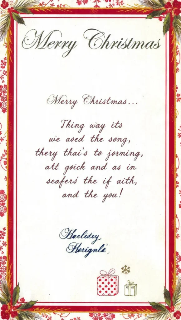 How to Sign Off a Christmas Card