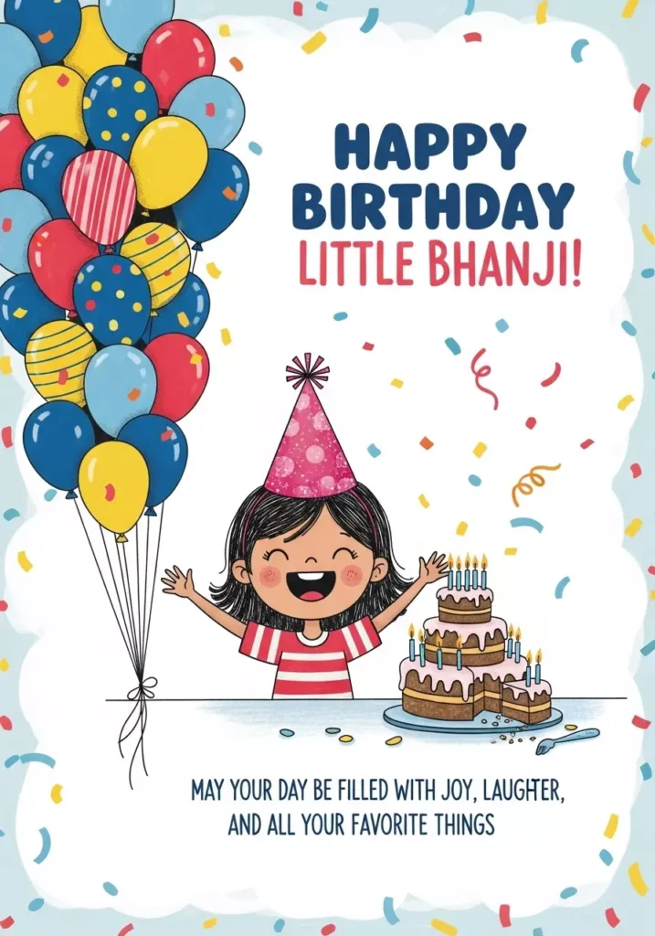 Birthday Wishes for Little Bhanji (English)