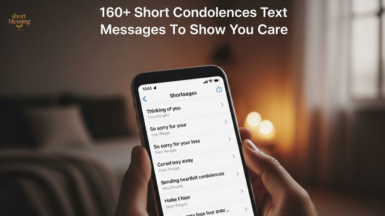 160+ Short Condolences Text Messages To Show You Care