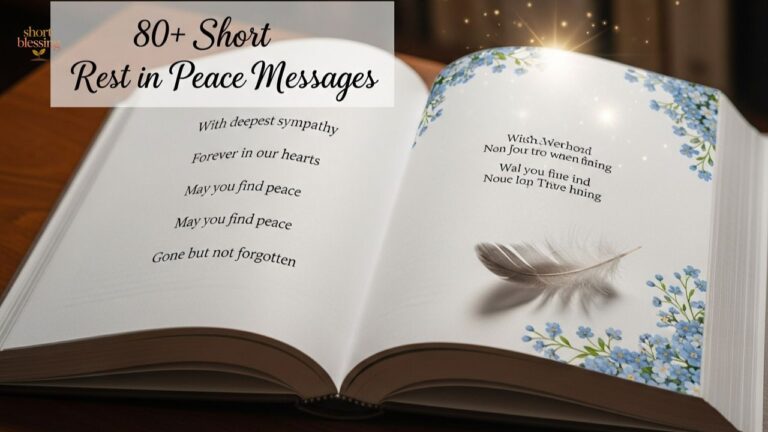 80+ Short Rest in Peace Messages to Say Goodbye with Love and Respect