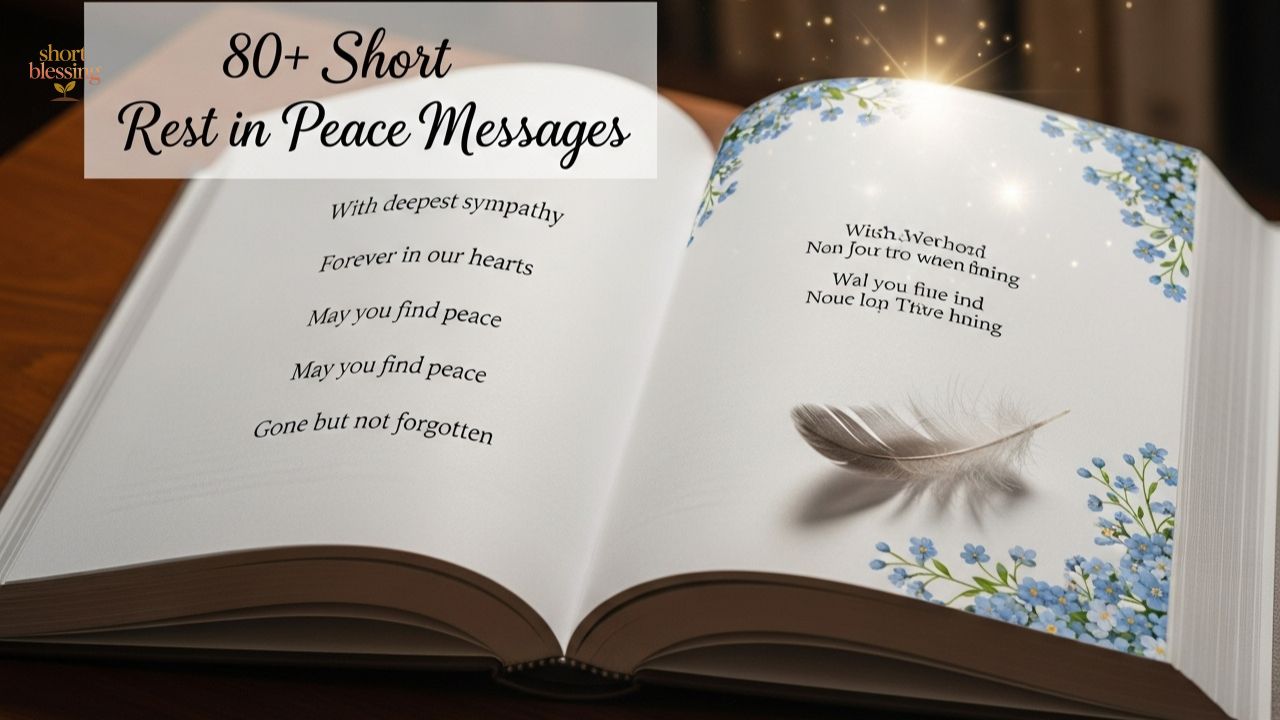 80+ Short Rest in Peace Messages to Say Goodbye with Love and Respect