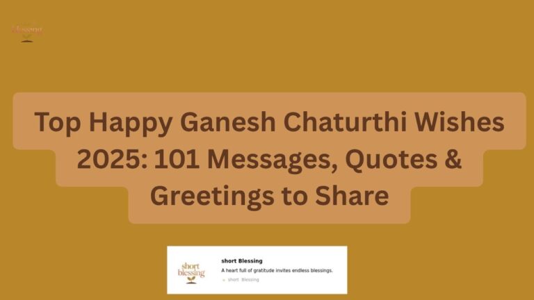 Top Happy Ganesh Chaturthi Wishes 2025: 101 Messages, Quotes & Greetings to Share