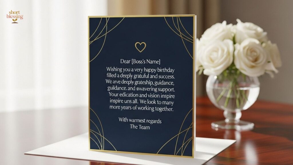 Heartfelt & Formal Birthday Wishes for Boss