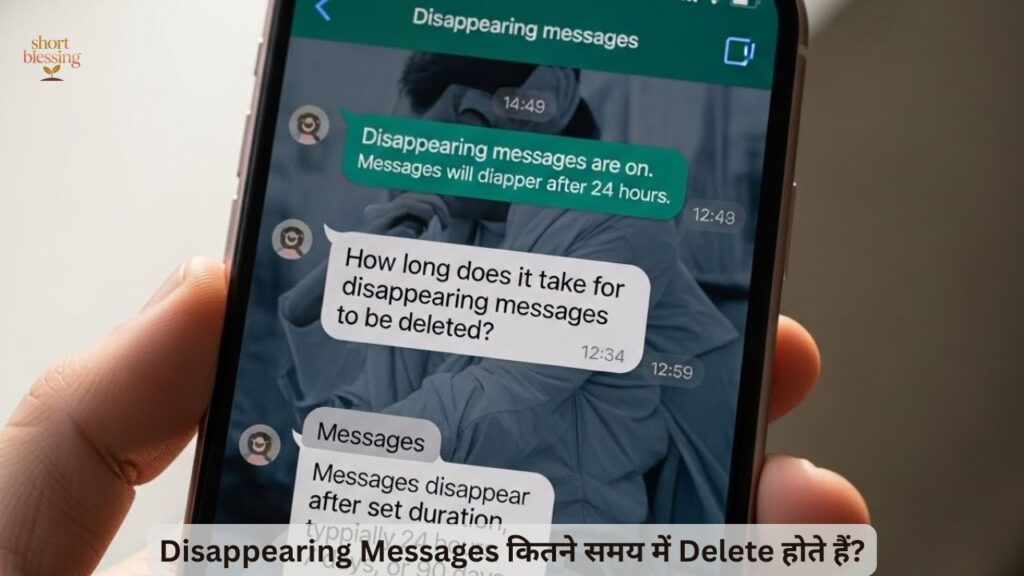 Disappearing Messages कितने समय में Delete होते हैं?