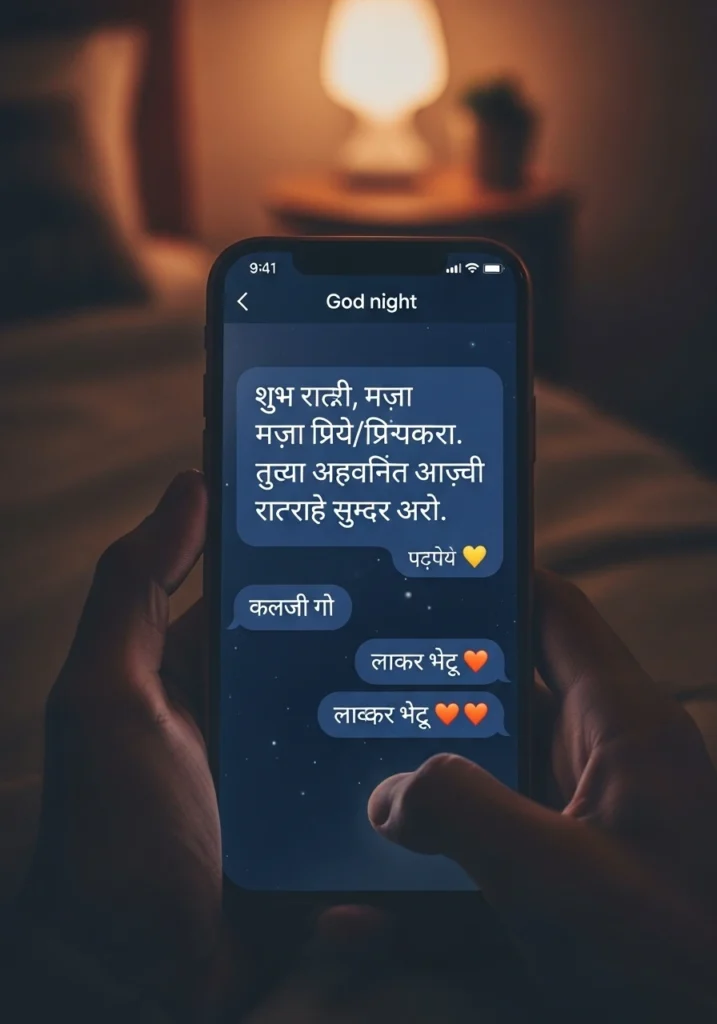 Good Night Messages Marathi Love