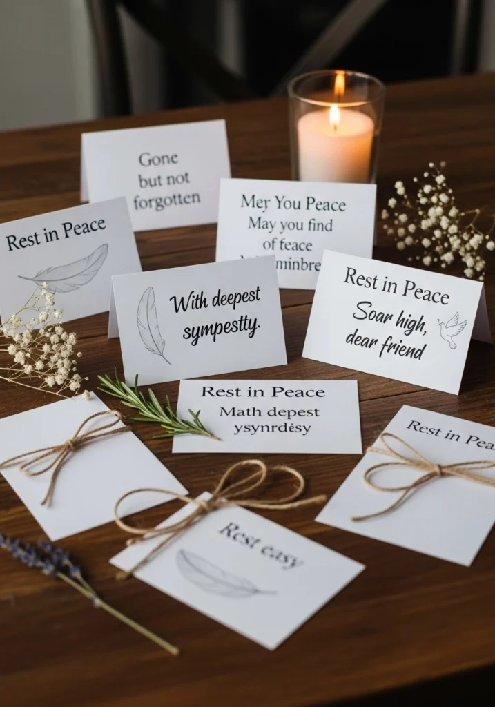 Additional Short Rest in Peace Messages for Thoughtful Goodbyes