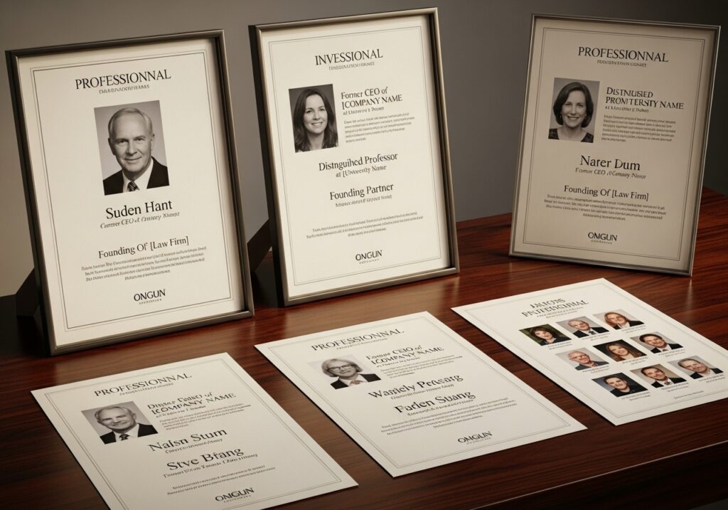 Professional or Group Death Announcements