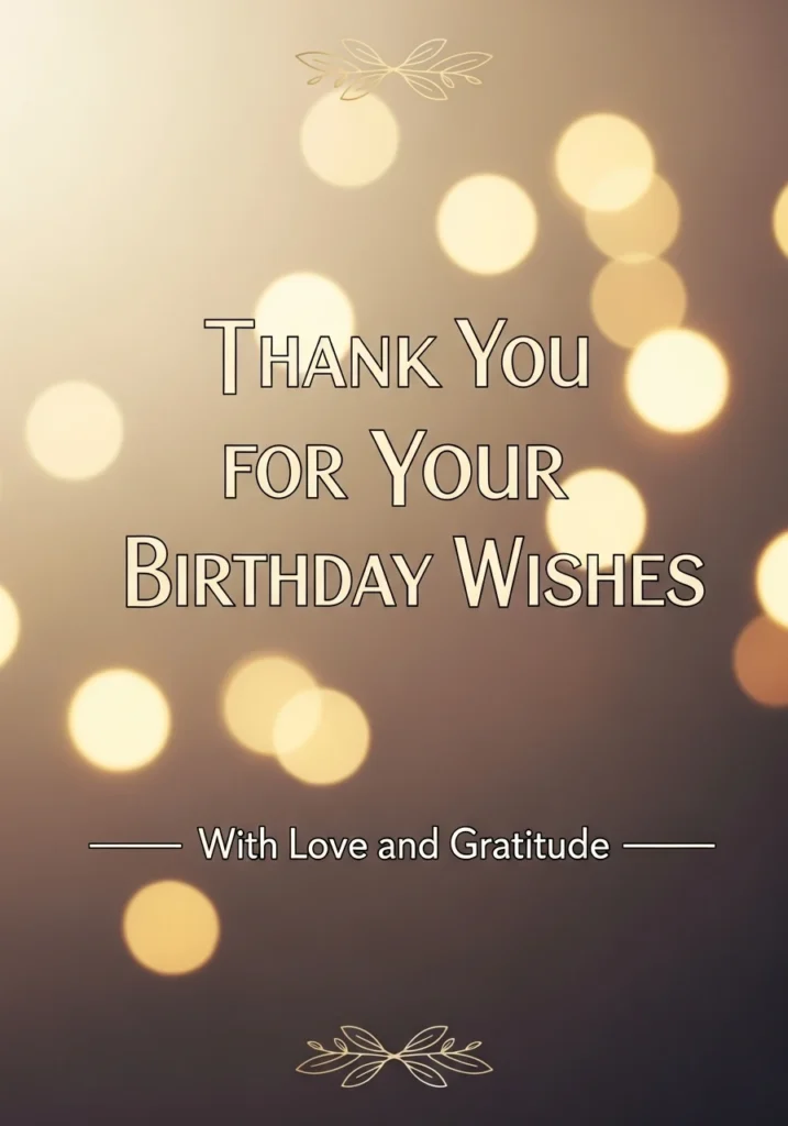 Personal Thank You Birthday Message to Family and Friends in Hindi