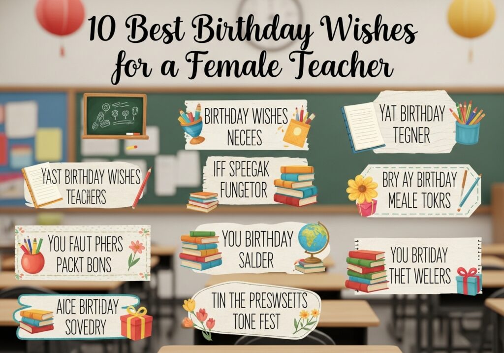 Birthday Wishes for Female Teachers
