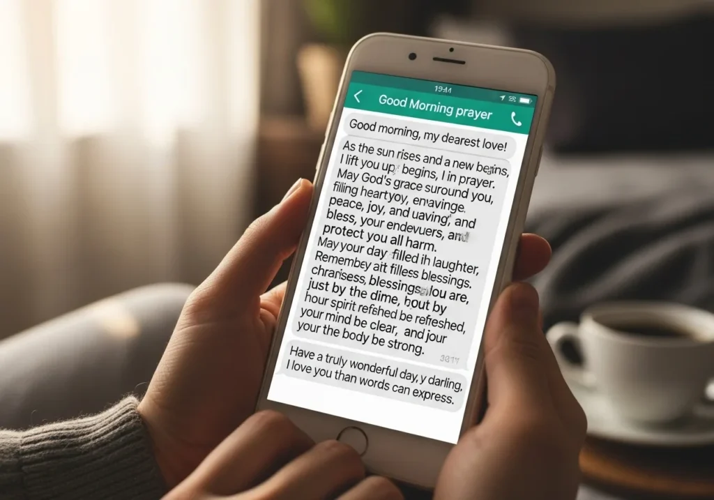 Long Good Morning Prayer Text Message for My Love