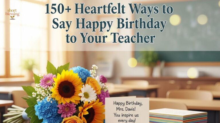 150+ Heartfelt Ways to Say Happy Birthday to Your Teacher
