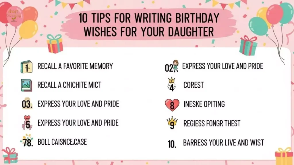 10 Tips for Writing Birthday Wishes for Your Daughter
