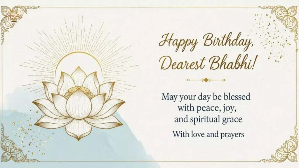 Religious Birthday Wishes for Bhabhi