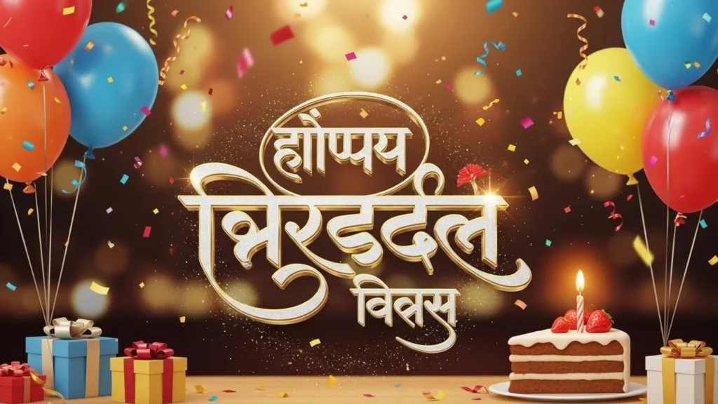 Happy Birthday Wishes in Marathi Text