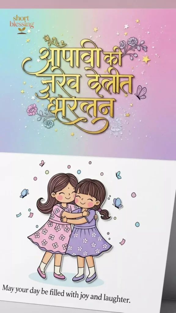 Sweet Sister Birthday Wishes in Marathi