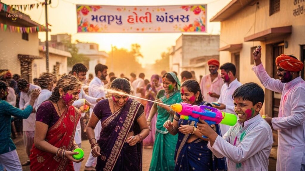 Happy Holi Wishes in Gujarati