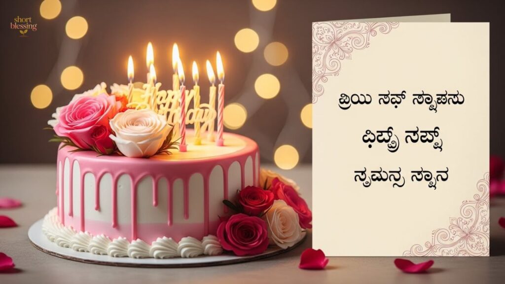 Lover Birthday Wishes in Kannada Lines